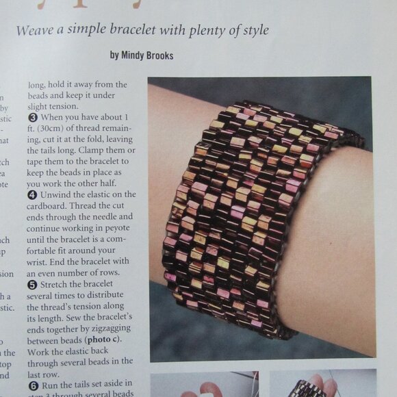 Bead and Button Magazine Creative Ideas For The Art of Beads and Jewelry 2001 - Picture 8 of 13